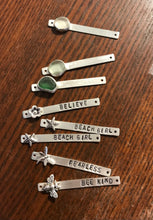 Load image into Gallery viewer, Customizable Hand Stamped Sterling Silver Chain Bracelet