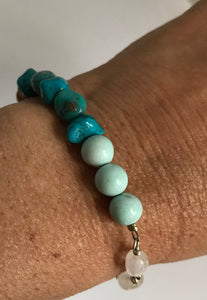 Aquamarine Turquoise Multi Bracelet