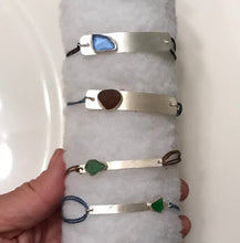 Load image into Gallery viewer, Customizable Hand Stamped Sterling Silver Chain Bracelet