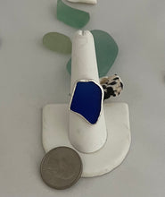 Load image into Gallery viewer, Cobalt Blue Sea Glass Ring