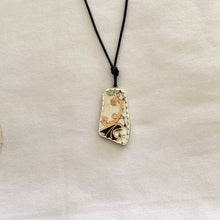 Load image into Gallery viewer, Gold Swirl Vintage Bone China Necklace
