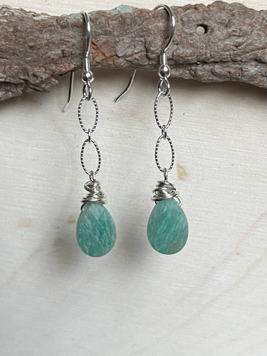 Amazonite Dangle Earrings