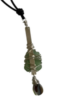 Load image into Gallery viewer, Sea Glass &amp; Abalone Necklace