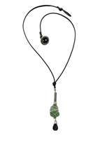 Load image into Gallery viewer, Sea Glass &amp; Abalone Necklace