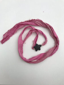 Star Lava Sari Silk Wrap Bracelet