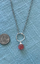 Load image into Gallery viewer, Cherry Quartz Twiggy Necklace