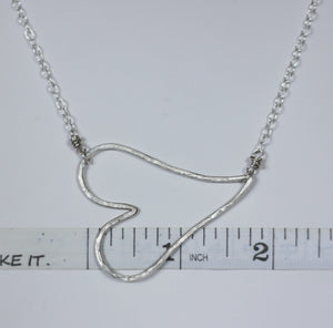 Sterling Silver Heart Necklace (#4)