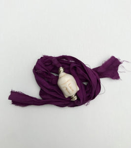 Buddha Sari Silk Wrap Bracelet